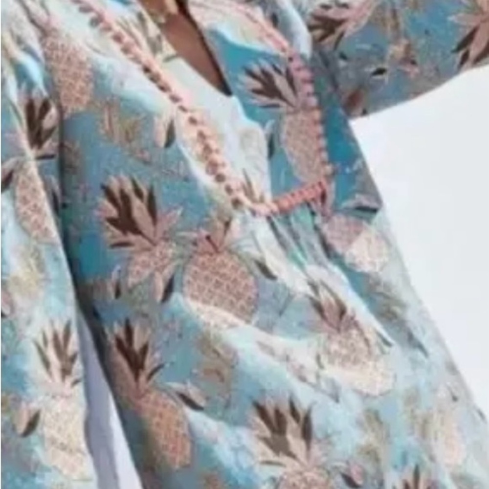 Boden Pineapple Evangeline Dress